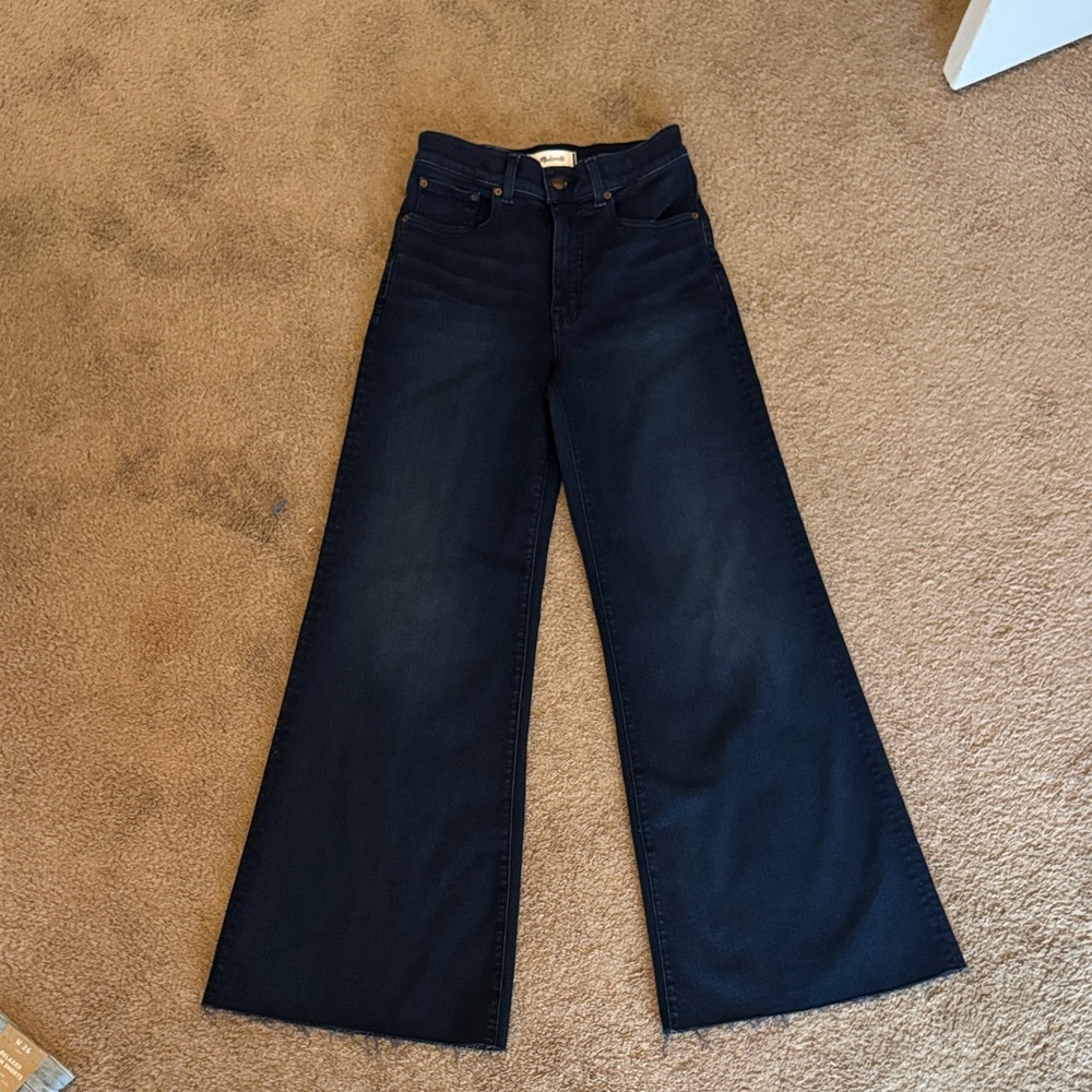 Madewell wide leg flare jeans